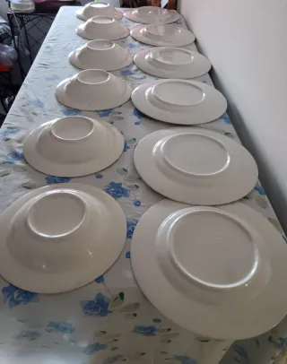 Servizio Piatti Ceramica Tre C 6 Pezzi