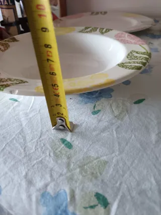 Servizio Piatti Ceramica Tre C 6 Pezzi