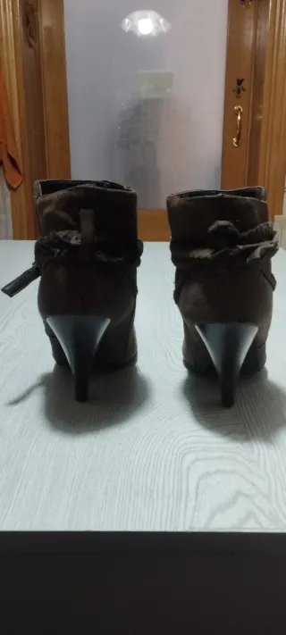 Botines mujer marrones