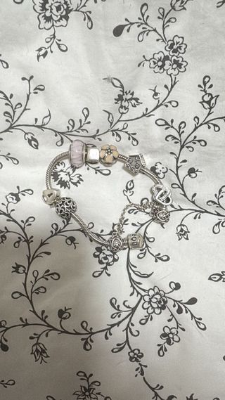 Pulsera Pandora Plata con Abalorios