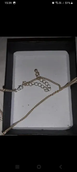 Collana cuore con strass