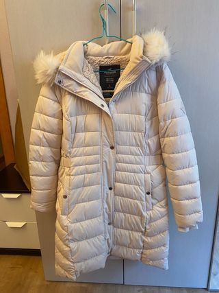 Abrigo Hollister largo Beige Talla L