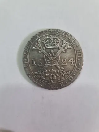 COPIA. Moneda 1 Patagon 1824 Plata