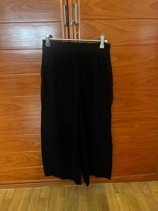 Pantalón negro ancho sport