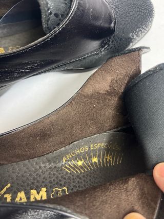 Zapatos de piel talla 39 anchos para mujer