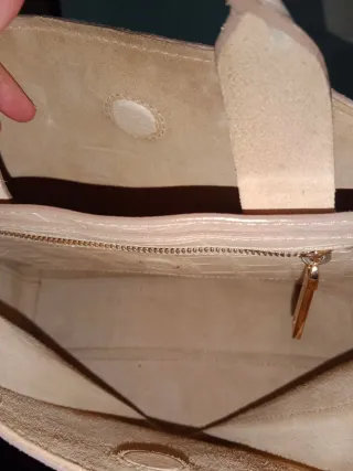 Bolso Purificación García Beige Multicolor