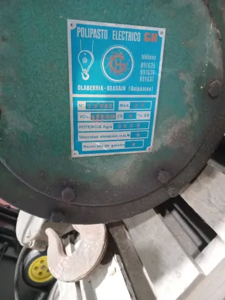 Polipasto Puente Grúa 5 Toneladas