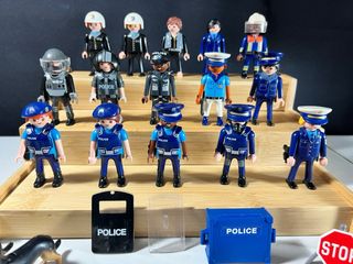 Lote Playmobil Policías , agente y Vehículos