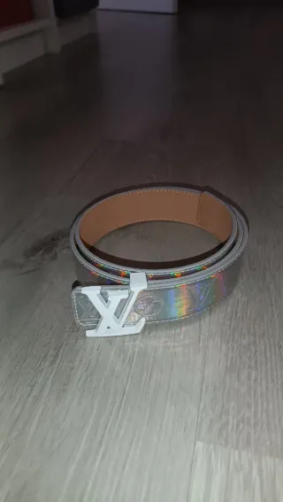 Cinturone Louis Vuitton Argento Ologramma
