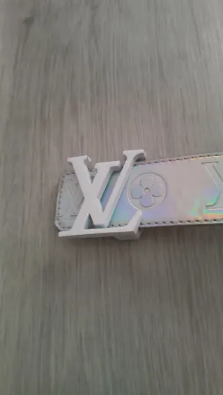 Cinturone Louis Vuitton Argento Ologramma