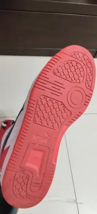 Zapatillas Puma Altas Rojas y Blancas