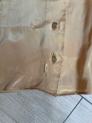 Camicia in seta vintage da riparare