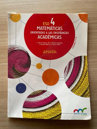 Matemáticas orientadas a las Enseñanzas Académi...
