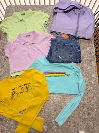 Lote Ropa Benetton, Stradivarius, Zara