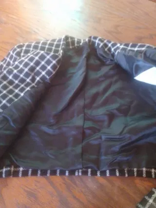 Giacca a quadri misto lana ragazza