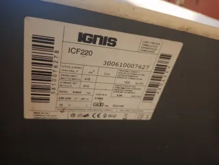 Congelador Ignis ICF220