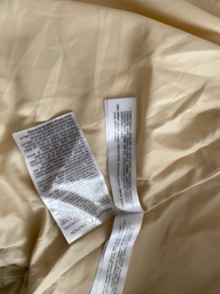 parka Plumífero corto Zara beige Talla S