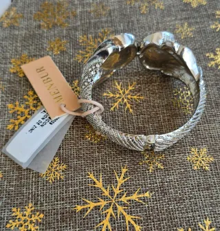 Pulsera MENBUR plateada con cristales