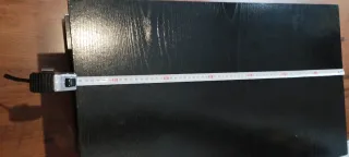 Mueble TV negro madera y metal