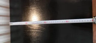 Mueble TV negro madera y metal