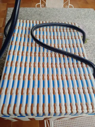 Maletín de camping antiguo