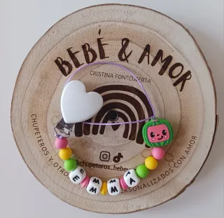 Chupetero personalizado Sandía Cocomelon