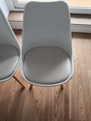 Juego de 4 Sillas Cocina Blancas