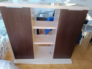 Aparador comedor madera beige y marrón