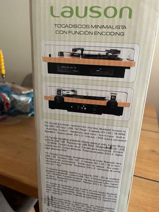 Tocadiscos Lauson Madera USB Wifi Nuevo