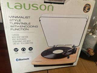 Tocadiscos Lauson Madera USB Wifi Nuevo