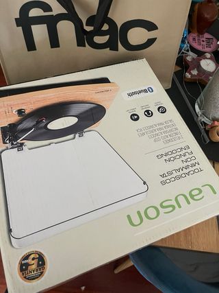 Tocadiscos Lauson Madera USB Wifi Nuevo