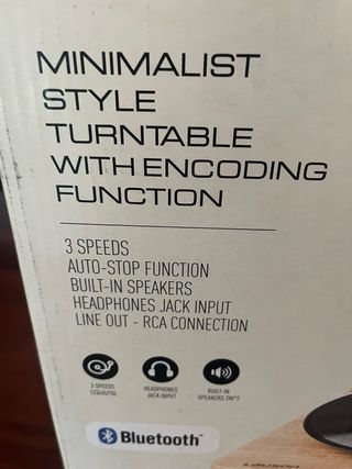 Tocadiscos Lauson Madera USB Wifi Nuevo