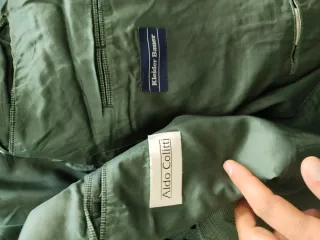 Americana de hombre verde