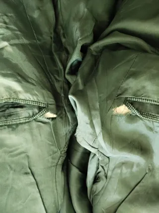 Americana de hombre verde