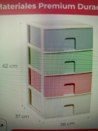 Cajonera Plástico 4 Cajones