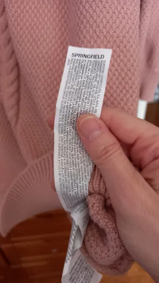 Vestido de punto Springfield T. S