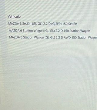 Bloque motor Mazda 6