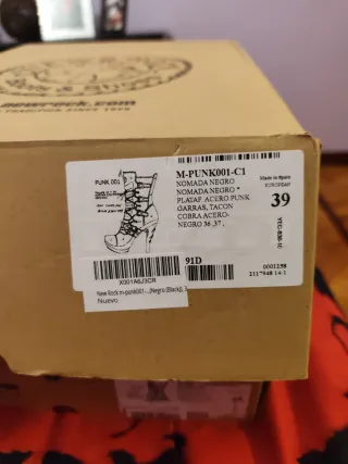 Botas New Rock Nómada Plataforma Acero Punk