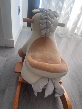 Caballo Mecedora Infantil Peluche sin uso