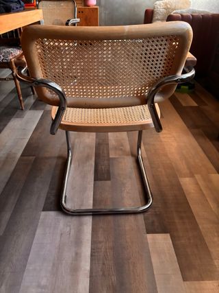 Silla Cesca restaurada madera y metal