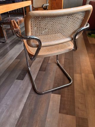 Silla Cesca restaurada madera y metal