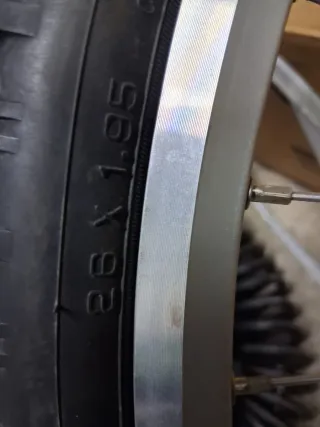 Rueda trasera 26 aluminio con cubierta