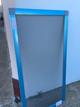 Mosquitera fija de aluminio plata