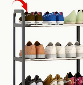 Estantería Zapatera 4 Niveles Negra