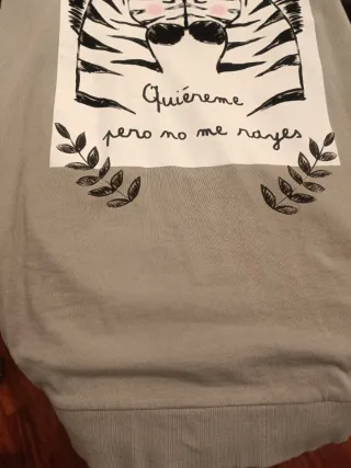 Vestido Sudadera Anabel Lee,talla amplia,sin lazo