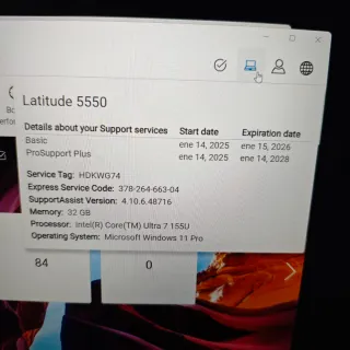 Dell Latitude 5550 ultra 7 32GB Nuevo