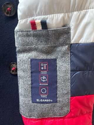 Abrigo vestir El Ganso Azul Talla L.