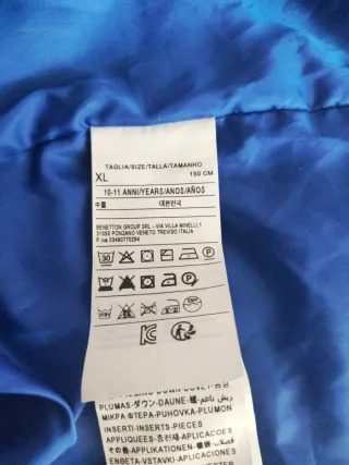 Abrigo azul Benetton de niño