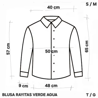 Blusa verde agua T/G