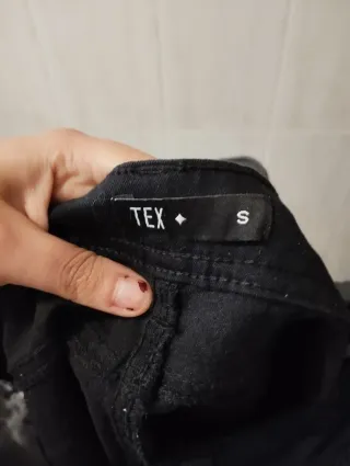 Pantalones vaqueros negros talla S/M